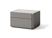 Modern gray finish nightstand by J&M additional picture 2