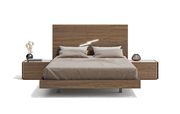 Modern walnut finish profile bed in minimalistic style by J&M additional picture 7