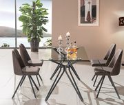 Casual style glass top dining table by J&M additional picture 2