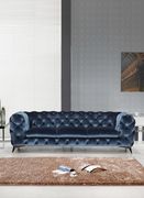 Glam style velour fabric tufted sofa by J&M additional picture 6