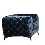 Glam style velour fabric tufted sofa by J&M additional picture 10