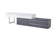 Modern TV/Entertainment unit in gray/white by J&M additional picture 2