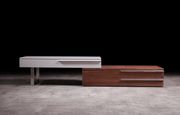 Modern TV/Entertainment unit in taupe/walnut by J&M additional picture 9