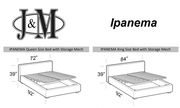 Italian-made platform storage king size bed by J&M additional picture 6