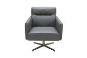 Modern club style full leather accent chair by J&M additional picture 3