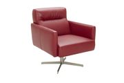 Modern club style full leather accent chair by J&M additional picture 2