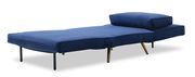 Royal blue microfiber upholstery sofa bed chair by J&M additional picture 2