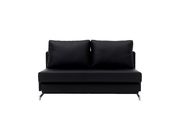 Contemporary sleeper sofa bed loveseat in black by J&M additional picture 2