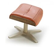 Chaise chair in full thick pumpkin leather by J&M additional picture 2