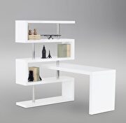 Storage/shelf white lacquer modern desk by J&M additional picture 2