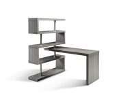 Storage/shelf gray matte modern desk by J&M additional picture 2
