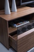 Warm walnut veneer contemporary TV Stand by J&M additional picture 6
