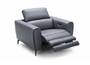 Premium Italian leather power motion chair by J&M additional picture 3