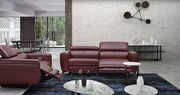Premium Italian leather power motion sofa additional photo 4 of 9