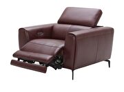 Premium Italian leather power motion sofa by J&M additional picture 9