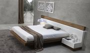 Low-profile platform white/wood king size bed by J&M additional picture 2