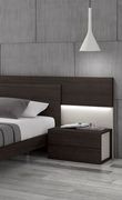 Wenge wood / gray lacquer wide hb European bed additional photo 2 of 1