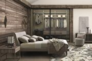 Modern taupe design bed in minimalistic design by J&M additional picture 4