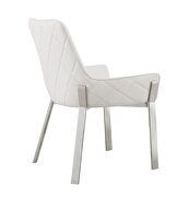 Stylish white contemporary dining chair by J&M additional picture 2