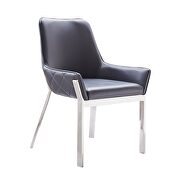 Stylish gray contemporary dining chair by J&M additional picture 2