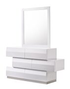 White lacquer high-gloss king size set by J&M additional picture 5
