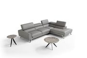 Gray contemporary full leather sectional sofa additional photo 4 of 4