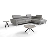 Gray contemporary full leather sectional sofa by J&M additional picture 5