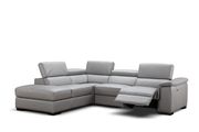 Power recliner gray premium leather sectional by J&M additional picture 4