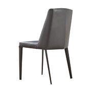 Modern dining chair in gray eco leather by J&M additional picture 2