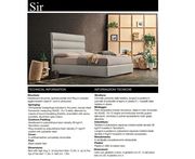 Italian-made platform bed in contemporary style by J&M additional picture 2