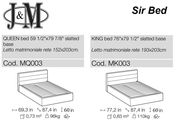 Italian-made platform bed in contemporary style by J&M additional picture 3