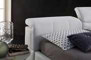 Modern white leather king bed w/ storage by J&M additional picture 2
