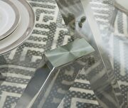Round clear glass top modern dining table w/ 3 legs additional photo 3 of 4