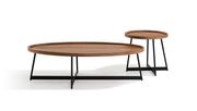 Oval walnut top coffee table additional photo 2 of 1