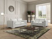 Italian white leather 2pcs sofa set additional photo 3 of 2