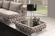 Dark gray tufted sectional made in Italy additional photo 2 of 3