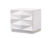 White contemporary nightstand by J&M additional picture 2