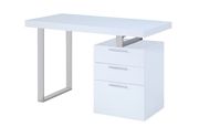 White glossy finish modern computer/office desk by J&M additional picture 2