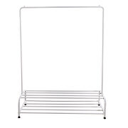 Clothing garment rack with shelves, white metal cloth hanger rack stand clothes by La Spezia additional picture 3
