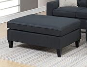 Black tufted polyfiber reversible 3-pc sectional sofa set by La Spezia additional picture 13