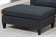 Black tufted polyfiber reversible 3-pc sectional sofa set by La Spezia additional picture 16