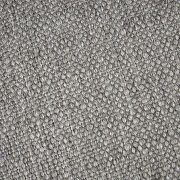 Gray fabric round pouf ottoman by La Spezia additional picture 3