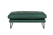 Green vegan leather contemporary loveseat and ottoman by La Spezia additional picture 5