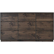 Midcentury modern 9 drawers dresser in dark brown by La Spezia additional picture 3