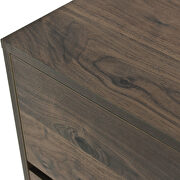 Midcentury modern 9 drawers dresser in dark brown by La Spezia additional picture 9