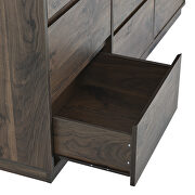 Midcentury modern 9 drawers dresser in dark brown by La Spezia additional picture 10
