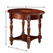 American luxury solid wood end table additional photo 5 of 8