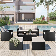6-piece all-weather wicker pe rattan patio outdoor dining conversation sectional se by La Spezia additional picture 14