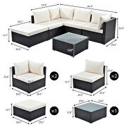 6-piece patio furniture set corner sofa set with thick removable cushions by La Spezia additional picture 11