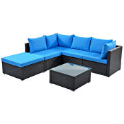 6-piece patio furniture set corner sofa set with thick removable cushions by La Spezia additional picture 11